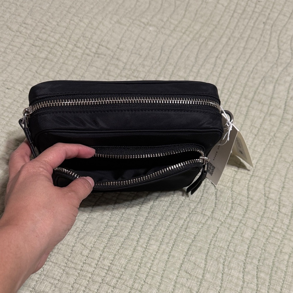 NWT Tory Burch Black Virginia Mini Crossbody Bag - Picture 4 of 5